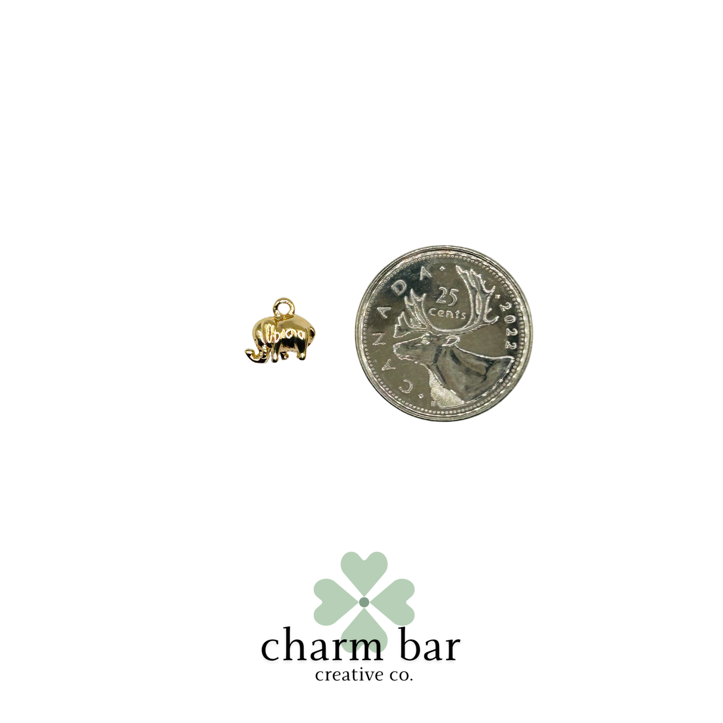 the Charms: 3D Mini Elephant