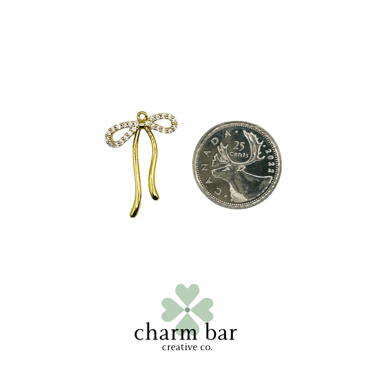 the Charms: Large Pavé Bow