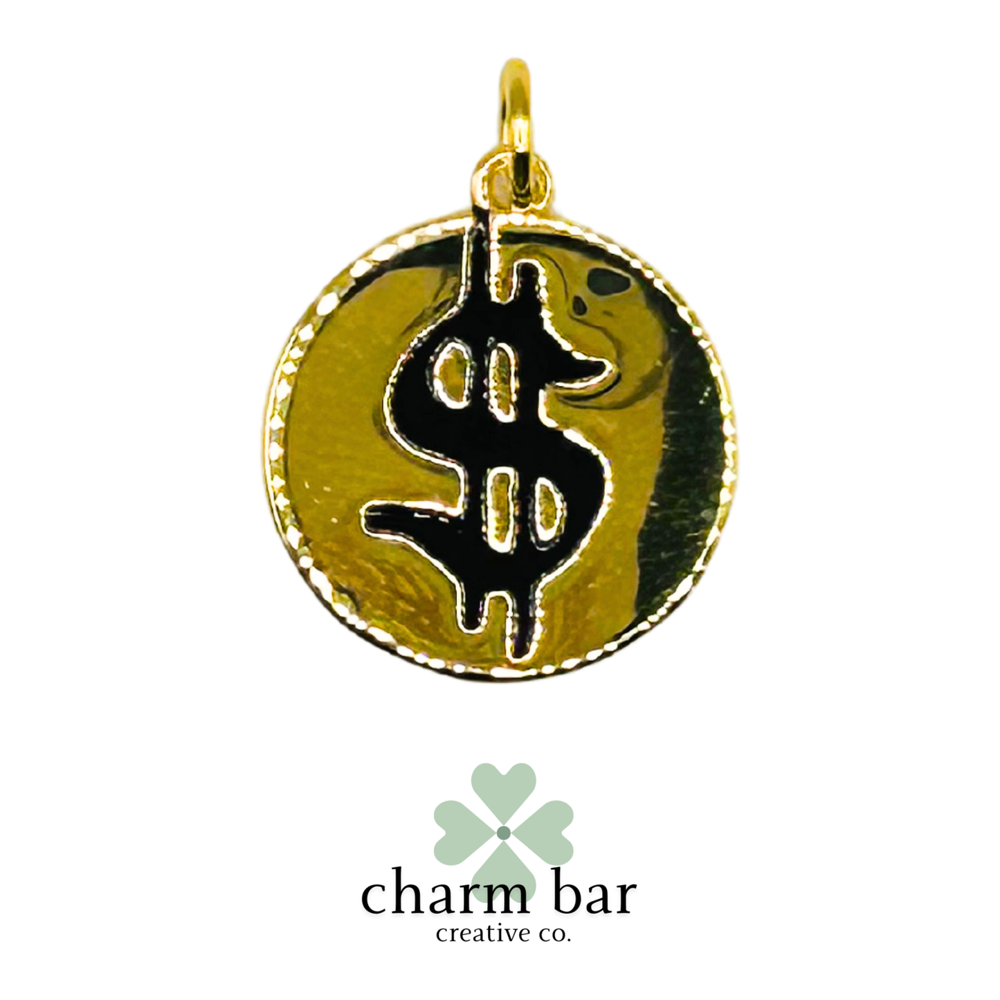 the Charms: Money Symbol Medallion