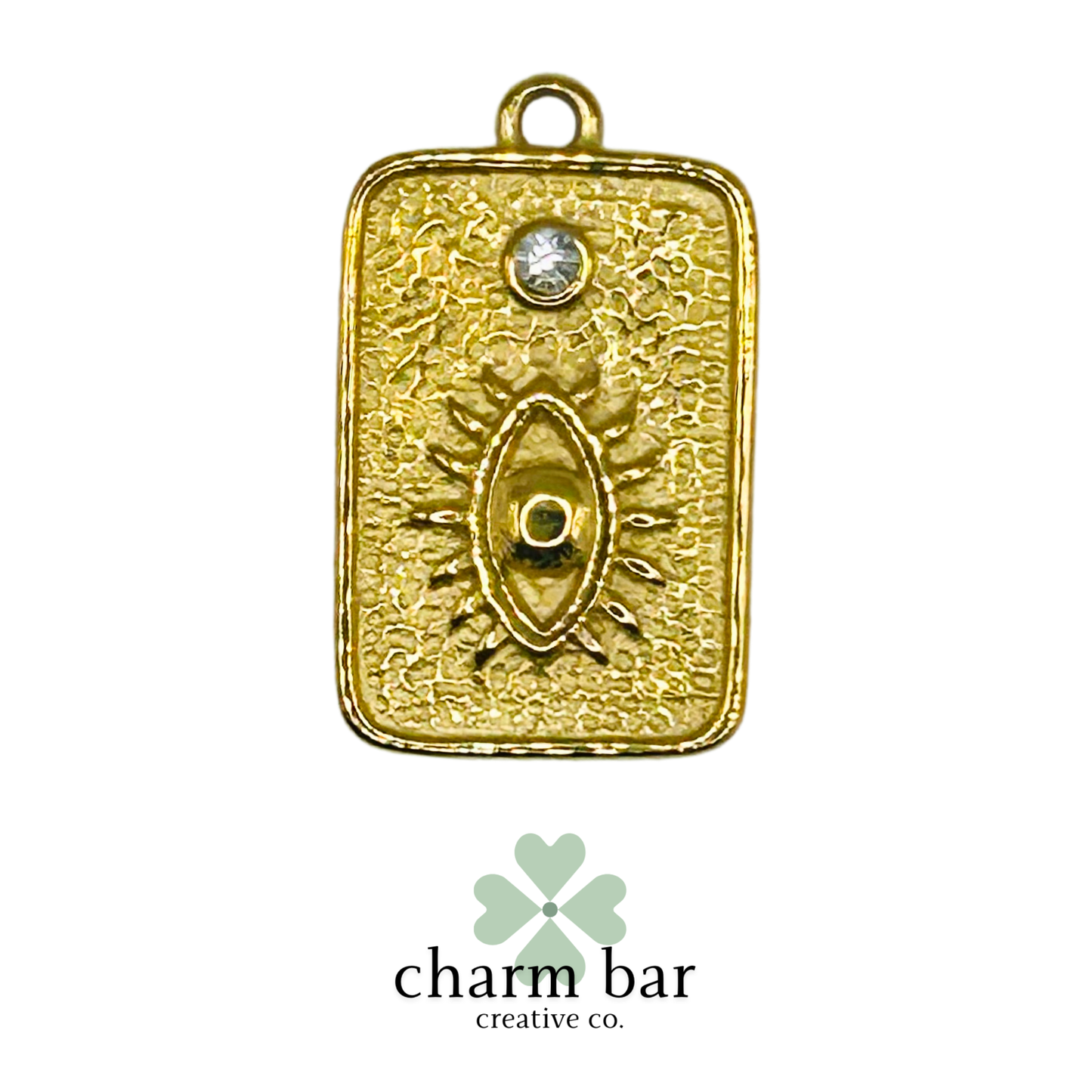 the Charms: Large Evil Eye Tag