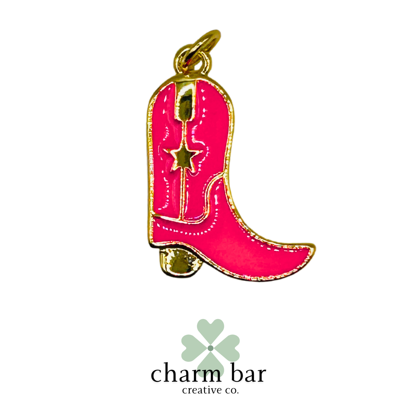 the Charms: Fuchsia Cowboy Boot