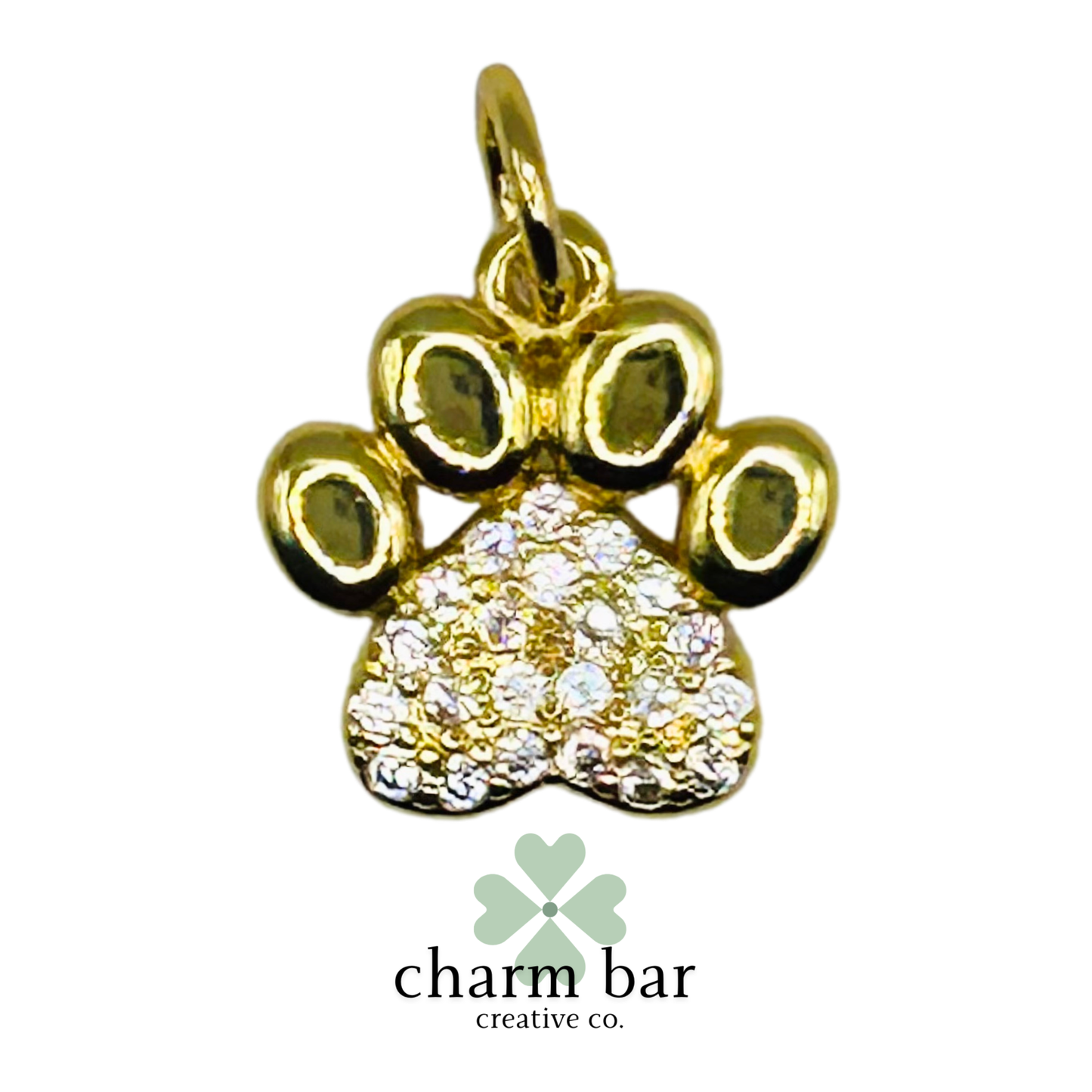 the Charms: Pavé Paw Print