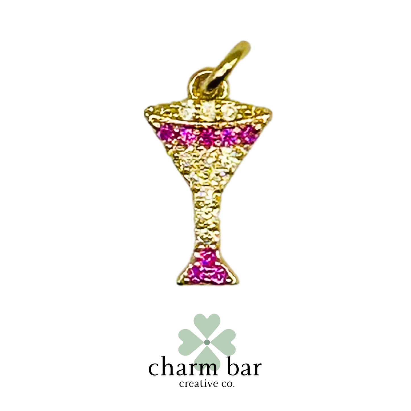 the Charms: Mini Pavé Cocktail Glass