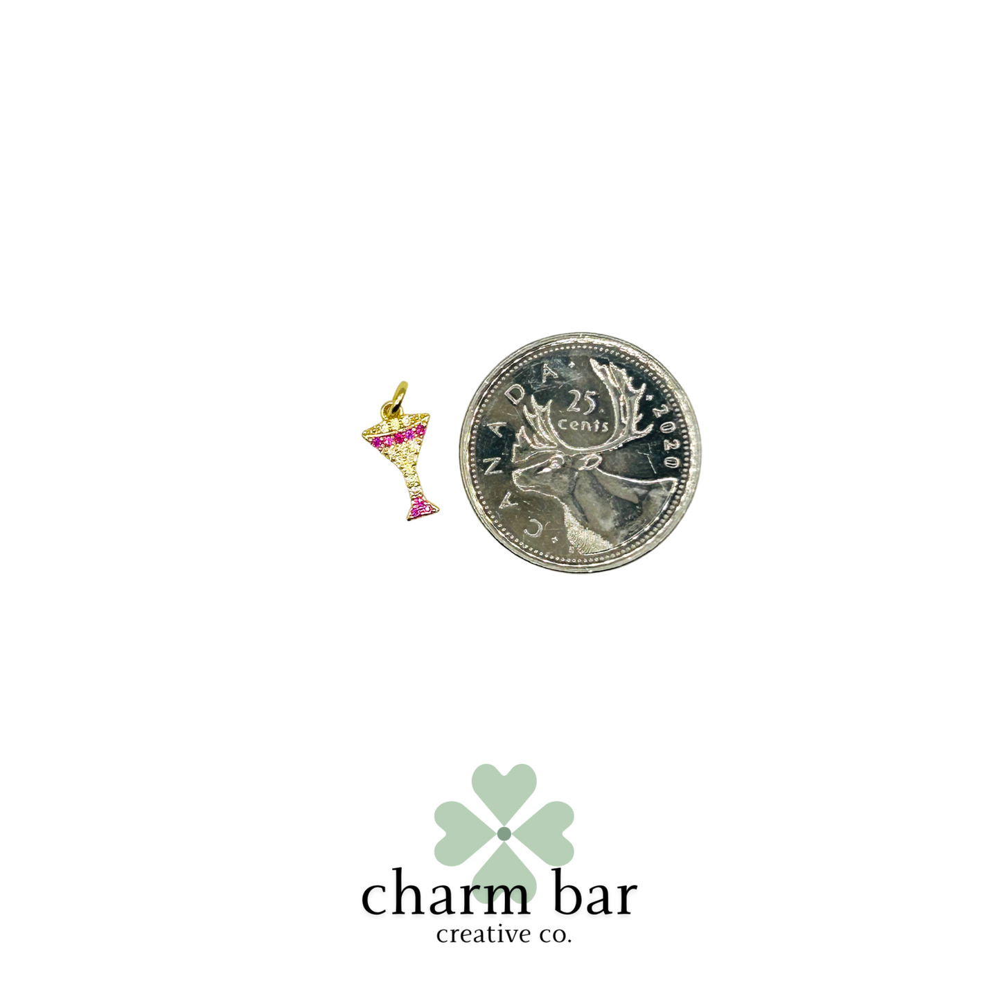 the Charms: Mini Pavé Cocktail Glass