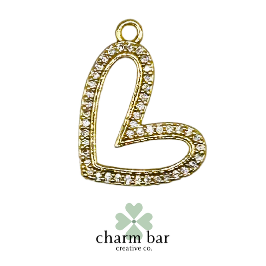 the Charms: Pavé Girly Heart