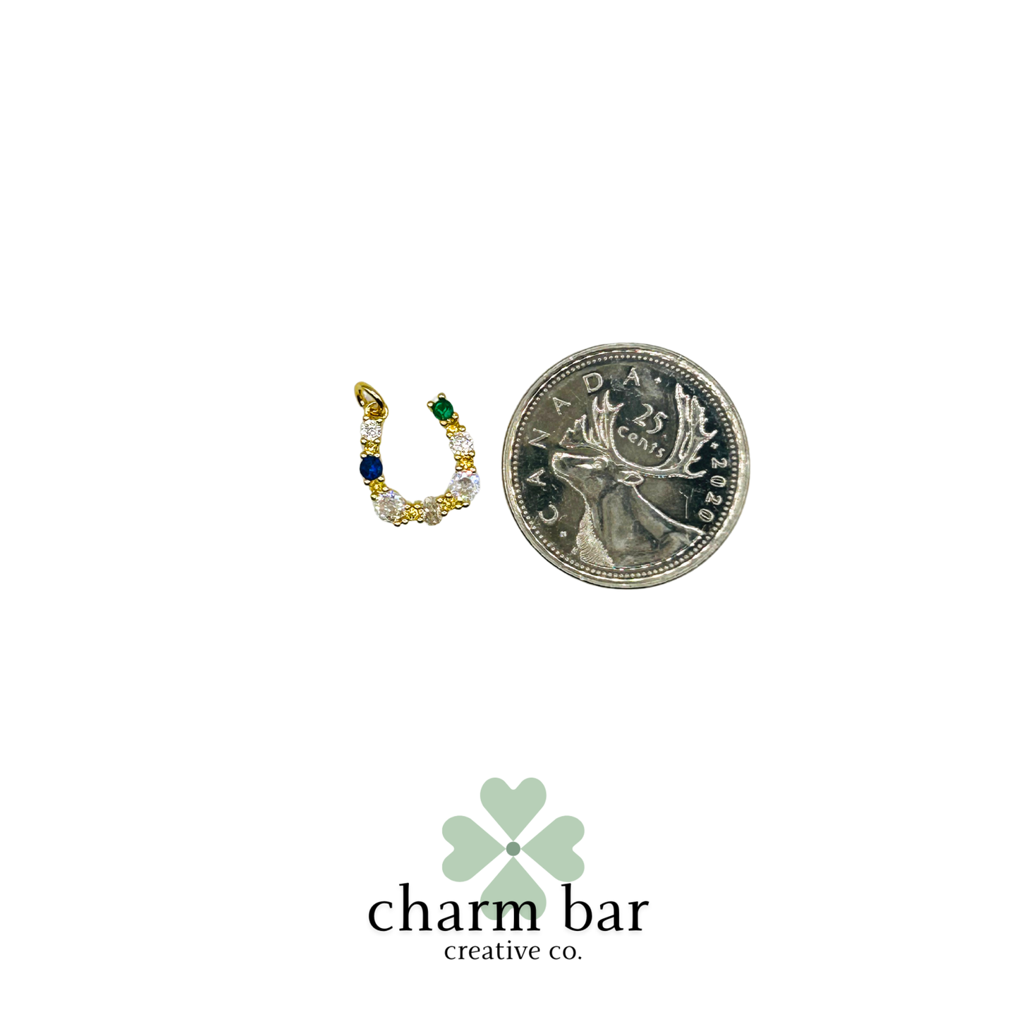 the Charms: Multi-Stone Horseshoe