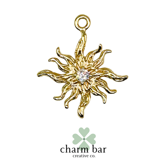 the Charms: Sunburst with Centre Stone