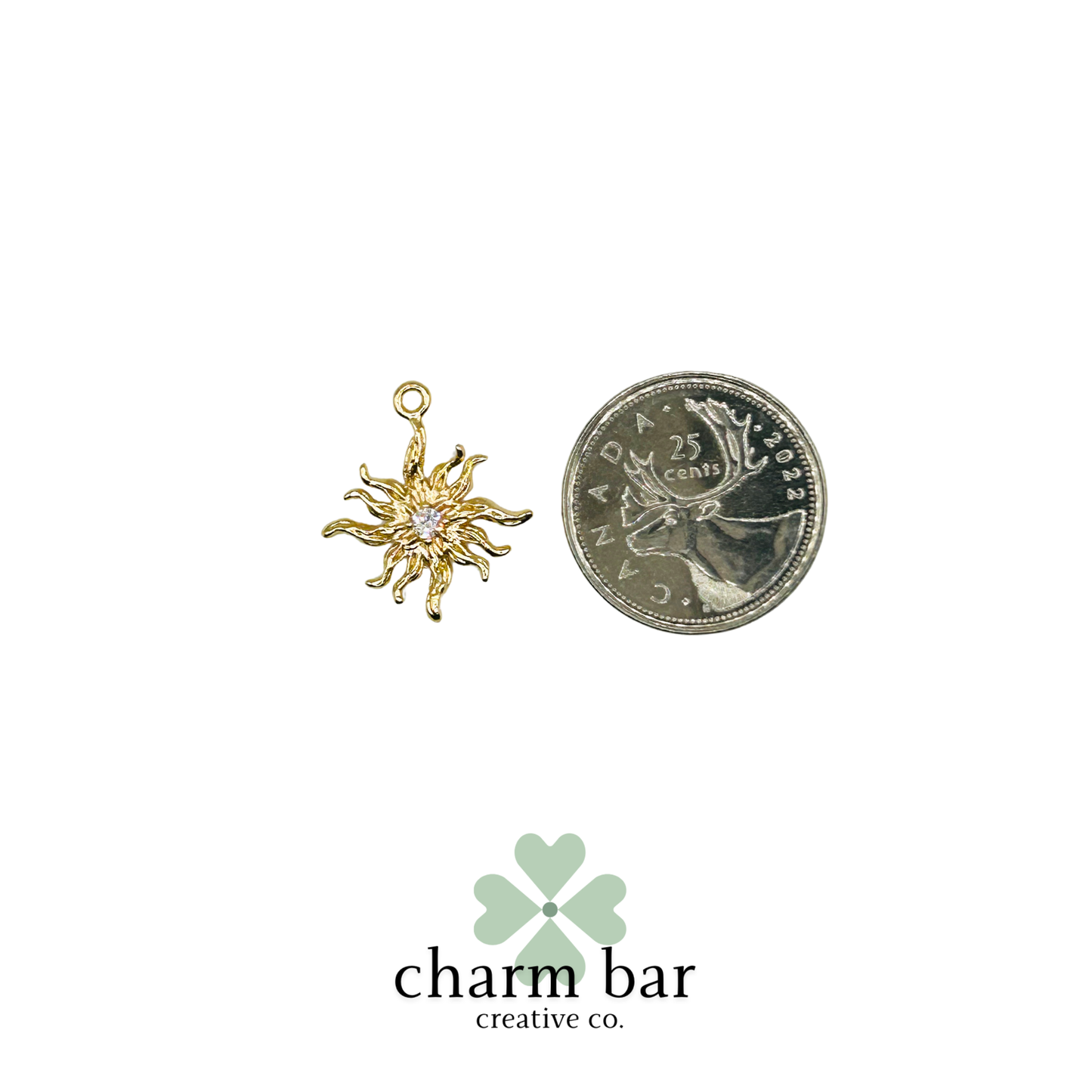 the Charms: Sunburst with Centre Stone