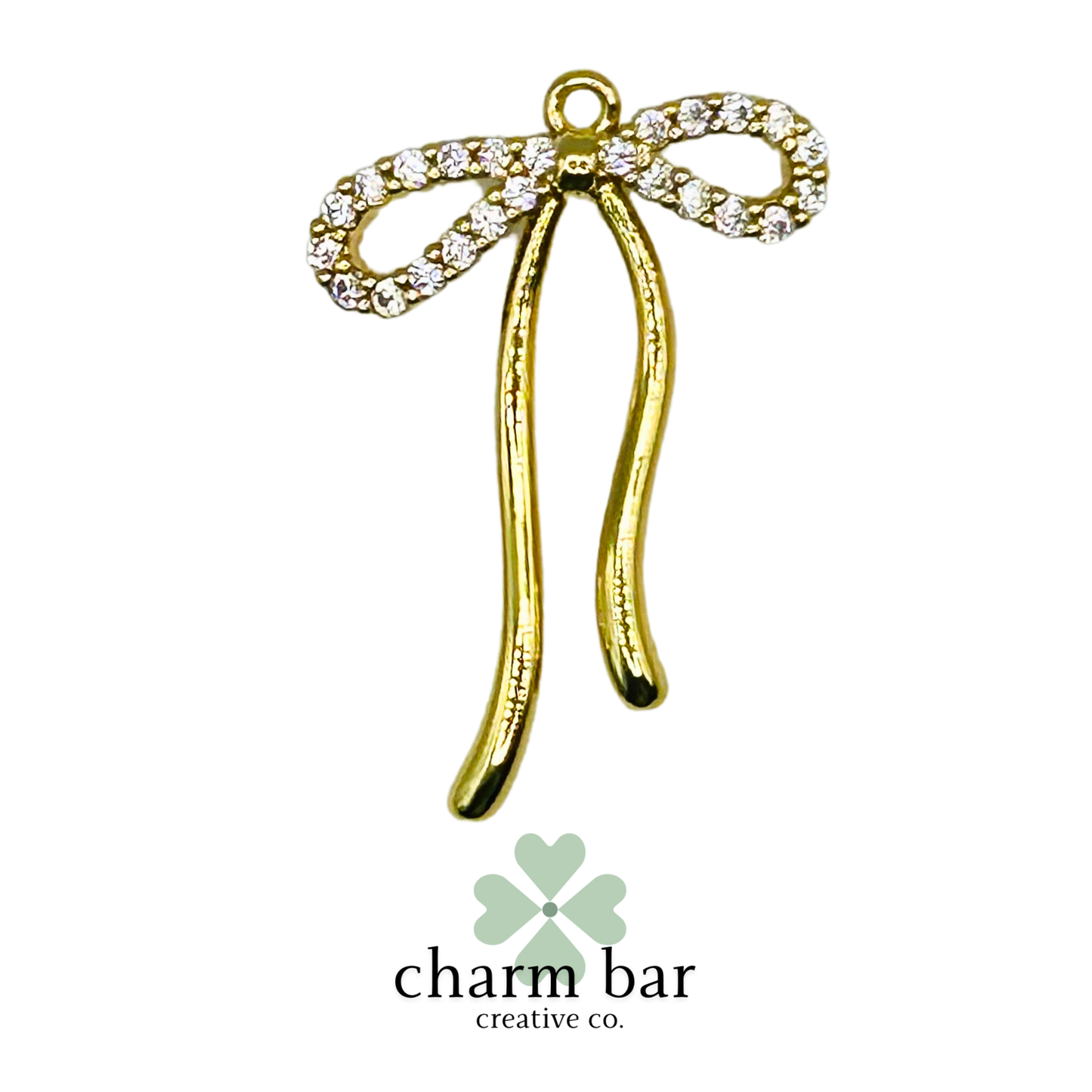 the Charms: Large Pavé Bow